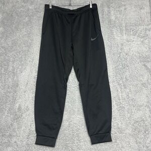Nike Pants Mens Large Black Therma Fit Tapered Jogger‎ Training Athletic Swoosh